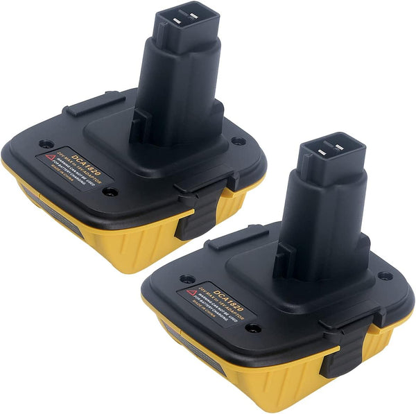 2-Packs DCA1820 18V to 20V Battery Adapter for Dewalt 20V MAX Lithium Battery, Replace for Dewalt 18Volts Tools