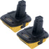2-Packs DCA1820 18V to 20V Battery Adapter for Dewalt 20V MAX Lithium Battery, Replace for Dewalt 18Volts Tools