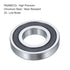 uxcell 4 Pcs 16004-2RS Deep Groove Ball Bearing, 20mm x 42mm x 8mm, High Carbon Chrome Steel