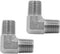 (2-PACK) 5500-06-06 Hydraulic Hose Adapter Fitting, 3/8" Male, 90° Elbow, Carbon Steel