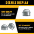 Chain Link Post Caps 1-3/8 inch, Galvanized for 1-3/8" OD Post/Pipe, 4 PCS Chain Link Fence Parts