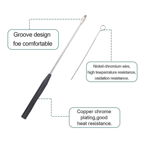 23cm Inoculation Loop Set - Lightweight Coating Inoculation Rod for Mycology, Reusable Inoculation Loop Kit for