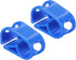 PATIKIL 2Pcs Plastic Tube Clamps, Adjustable 3/16" - 5/16" Tube OD Hose Clamp Clip for Laboratory Pinch Valve, Blue
