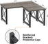 Honiter Wood Desktop Shelf - 2 Tier Adjustable Stackable Office Supplies Desk Organizer, Freestanding Small Bookshelf,