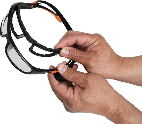 Klein Tools 60483 Safety Glasses, Removable Gasket with Nylon Strap for Klein Professional Full Frame Glasses