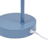 LD1080-BLU 16" Simple Designs Sleek Essentials Modern Industrial Metal Desk Lamp with Clear Glass Shade, for Office