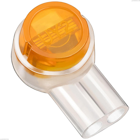 100pcs Waterproof Telephone Wire Connector, Gel-filled UY Butt Splice Network Cable Connectors (UY2/K2)