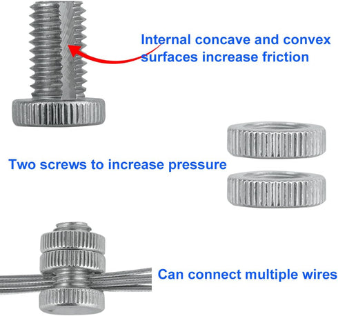 Split Bolt Joint Clamp Wire Connectors for Multiple Electric Fence 20 Pieces Line Tap Clamp