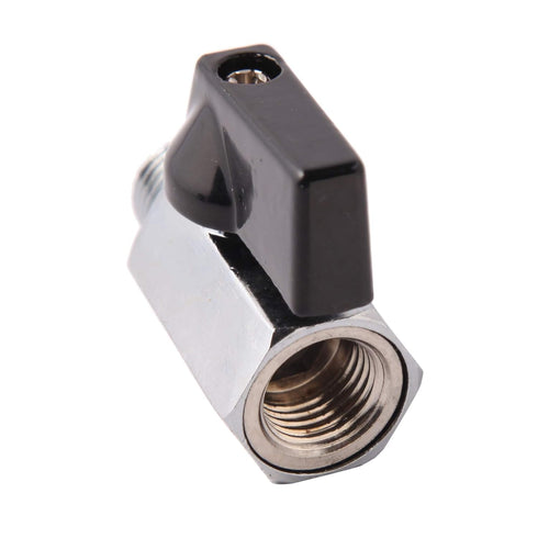 1/4" Brass Mini Ball Valve NPT Female x Male Shut-Off Valve (Pack of 2)