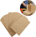 100pcs 18x11x32cm Packaging VOSAREA Kraft Paper Bread Bags and Cookie Bags Oil-resistant Disposable for Bakery
