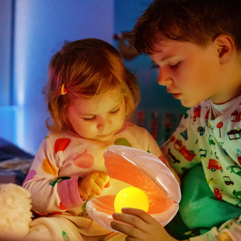IMIKEYA Shell Light LED Seashells Mood Lamp Portable Night Light in Shell Desktop Ornament Home Decor for Bedroom