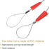 MECCANIXITY Cable Puller, 5 Pcs Fish Tape Fastener Tool, 230mm x 1.2mm Wire Puller for Electrical Installations