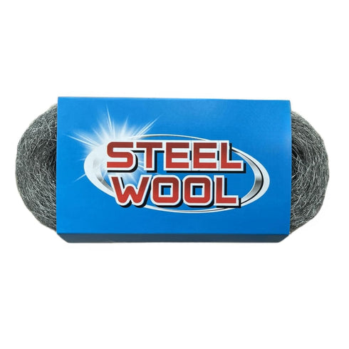 Steel Wool, 3'' x 11Ft, Grade #0000 - #4 Steel Wool Scrubber for Cleaning, Polishing, Buffing, and Refinishing.