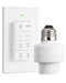 DEWENWILS Remote Control Light Socket with Dimmer, Wall Mounted Wireless Light Switch