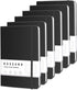 BOSSAND 6 Pack Lined Journal Notebooks, A5 Journals for Writing, 200 Pages, 100 GSM Thick College Ruled Paper
