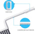 MIXVOVA 3 Set 3 V-Shaped Grout Cleaner Brush, Pcs Grout Brushes for Tile Floor, Handheld Grout Cleaning Brushes