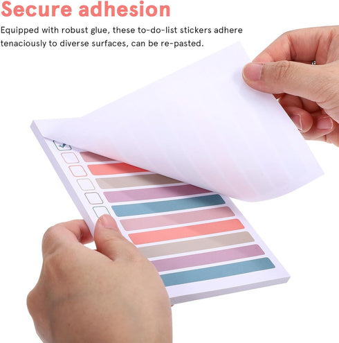 Sewroro 4Pcs Sticky Notes, Self-Stick Notes Notepad Daily Memo Pads for Office Desk Accessories