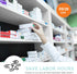 The Organized Pharmacy Expiration Dates Stickers System, 5 Year Supply - 480 Color Coded Inventory Management Labels