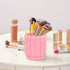 Silicone Pink Pen Holder, Cute Desk Accessories for Kids, Office Decor, Pen Pot Organizer for Desktop