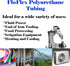 Pneumatic Tube Polyurethane, Black (4MM OD X 2.5MM ID) 10 Meters, Tubing for Air, Oil, and Fluid Transfer