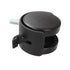 8 Pack Plastic Castor Replacement Wheel for Furniture, 1.5 Inch Diameter Black Small Threaded Caster for Office