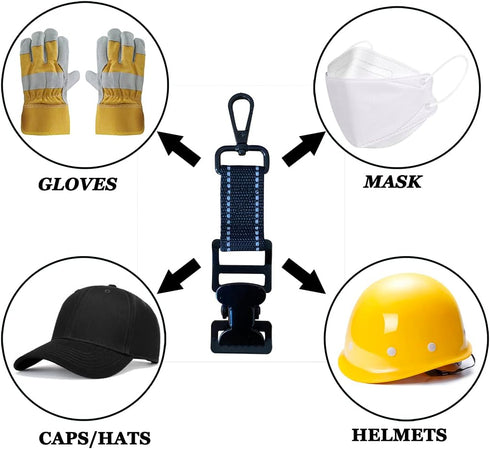ZHIRONGFA Firefighter Glove Clip, Multi-purpose Glove Clip to Keep Gloves Organized & Handy, Firefighter, Golf, Yard