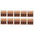 Wire Nut, Polycarbon Shell, Electroplated Copper Conductor, 10Pcs Push Wire Connector for Industrial Electrical
