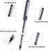 Bullet Tip Rollerball Pens, 25 Pack Black Liquid Ink Rollerball Pens, Fine Point Pens 0.5mm Large Capacity Ink, Quick Drying For Writing Journaling School Office by EYEYE