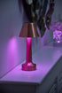 Dimmable Auraglow Copper Aluminium Rechargeable Remote-Controlled Colour Changing LED Table Lamp - Perfect for Bedside