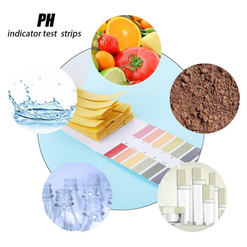 A Pack of 80 Strips pH 1-14 Litmus Paper, Tester Papers for Saliva Urine Water Soil Testing, Lab Supplies