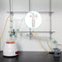 StonyLab Vacuum Flow Control Adapter with PTFE Stopcock, 19/22 Joint and Bent Hose Connection for Lab Supply