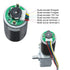12V 110 Encoder DC Turbo Worm Gear Motor High Speed RPM Reversible with Encoder and Cable for Robot, Toys, Intelligence