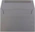 JAM PAPER A9 Premium Invitation Envelopes - Dark Grey - 5 3/4 x 8 3/4 - 50/Pack
