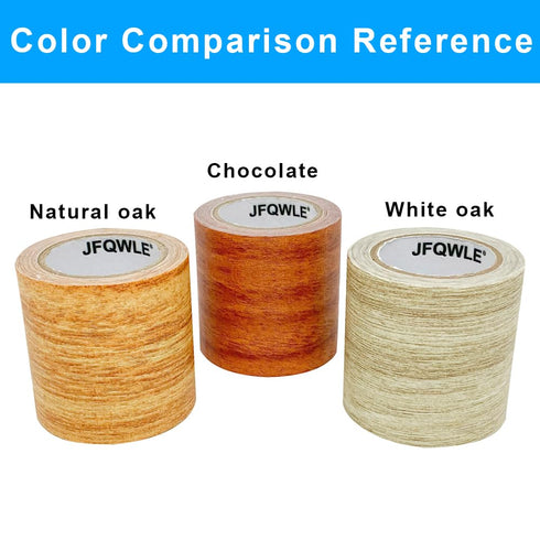 2.2" x 15' Repair Tape Patch, Realistic Wood Grain Waterproof Adhesive for Floor Desk Chair Sofa Furniture Renovation