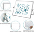 OWill Dry Erase White Board, 8” x 12”, Mini Whiteboard with Stand, Portable Double-Sided Easel for Kids