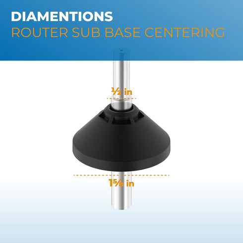 DNP617 1/4 Pokin Centering Cone Compatible with Router, for Fixed Base Compact Router Subbase Centering Pin & Cone
