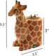 TANG SONG Creative Wood Carving Giraffe - Handicrafts Pen and Pencil Holder Office Desk Supplies Organizer