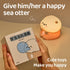 CQDAKET Dimmable, Sea Otter Night Light for Kids, Rechargeable Bedside Touch Lamp, with Timer, Soft Silicone Nursery