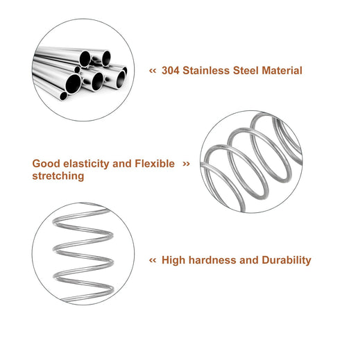 uxcell 5Pcs Compression Spring, Wire Diameter 0.035", OD 0.51", 304 Stainless Steel Coil Mechanical Compressed Spring