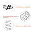 uxcell 5Pcs Compression Spring, Wire Diameter 0.035", OD 0.51", 304 Stainless Steel Coil Mechanical Compressed Spring
