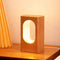 YIEONSHION LED Wood Desk Lamp, Dimmable Bedside Night Light for Bedroom, Creative Wooden