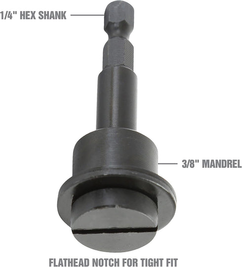 OEMTOOLS 26524 5-Piece Drill Mandrel Adapter, Versatile Tool Adapter for DIY Projects and Professional Use