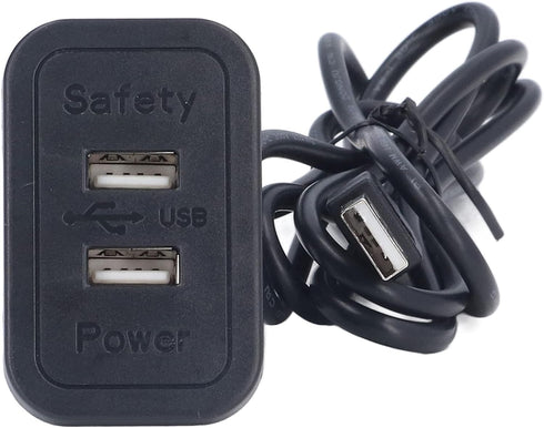 MUNEFE Double USB Charge Station, 5V Sofa Recessed USB Power Hub Wiring Board,