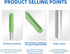 Aopin Router Bit, 1/4" Cutting Dia, 6mm Shank Dia, Double Flute Straight Bit for Woodworking, 4Pcs