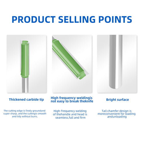 Aopin 10mm Router Bit, 6mm Shank Dia Double Flute Straight Bit Carbide for Woodworking Milling Cutter Tool, 2Pcs