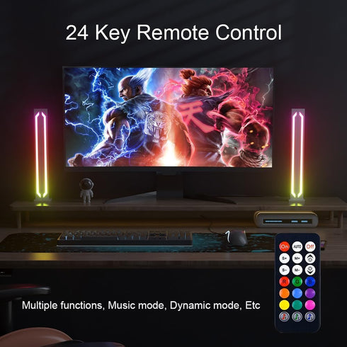 MIHEAL Smart LED Light Bars, Metal Aluminium Housing with App Control and Music Sync Rhythm Mode, Mood Lighting