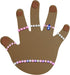 Multicultural Hand Cut Outs, Skin Tone Handprint Accents Paper Cutouts for Classroom Decoration, 50 Pieces