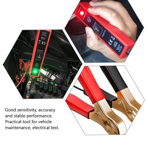 WOONEKY Automotive Circuit Tester Electrical System Diagnostic Tool with Positive Negative Clips Continuity and Light