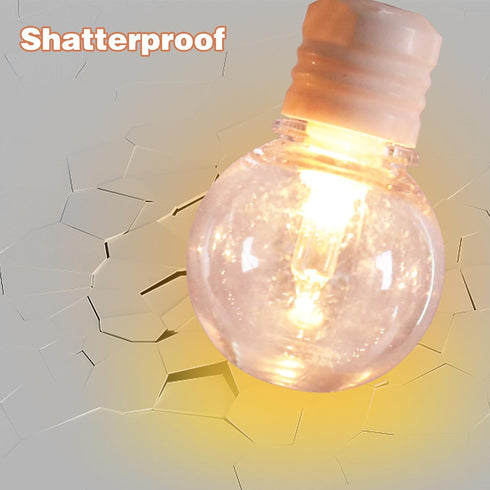 34ft with100 Bulbs Afirst White Outdoor String Lights LED Waterproof Patio Lights for Garden Backyard Holiday
