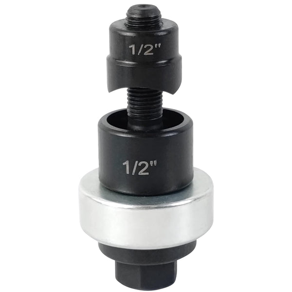 AMZCNC Manual Knockout Punch Kit, Heavy Duty Metal Sheet Conduit Punch Driver Die Set (1/2" Knockout Punch)